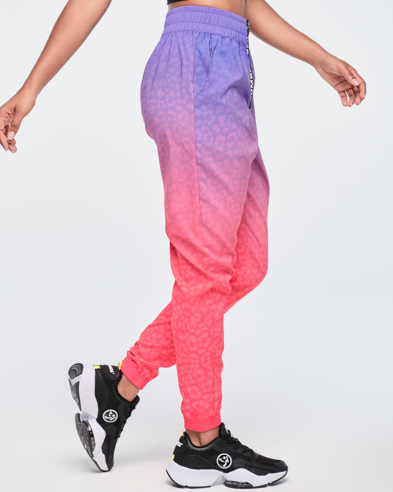 Track pant with front zip sales
