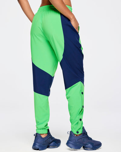 Zumba Out Loud Woven Track Pants With Side Snaps
