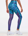 Zumba Libre High Waisted Ankle Legging With Mesh Inserts