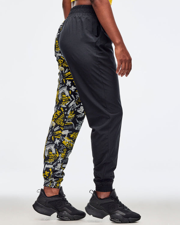 Sizzlin' High Waisted Zip Front Track Pants