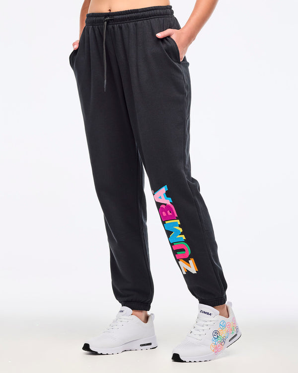 Zumba Multicolor Logo Slouch Sweatpants
