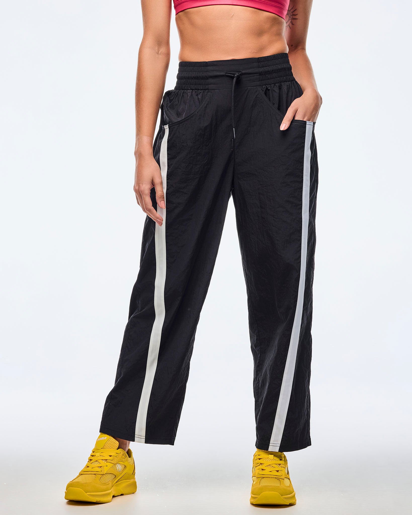 Apres Zumba High Rise Crop Track Pants – Zumba Wear | STRONG iD