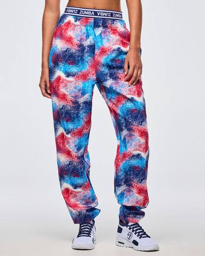 Apres Zumba Double Waisted Slouch Woven Pants