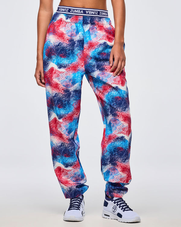 Apres Zumba Double Waisted Slouch Woven Pants