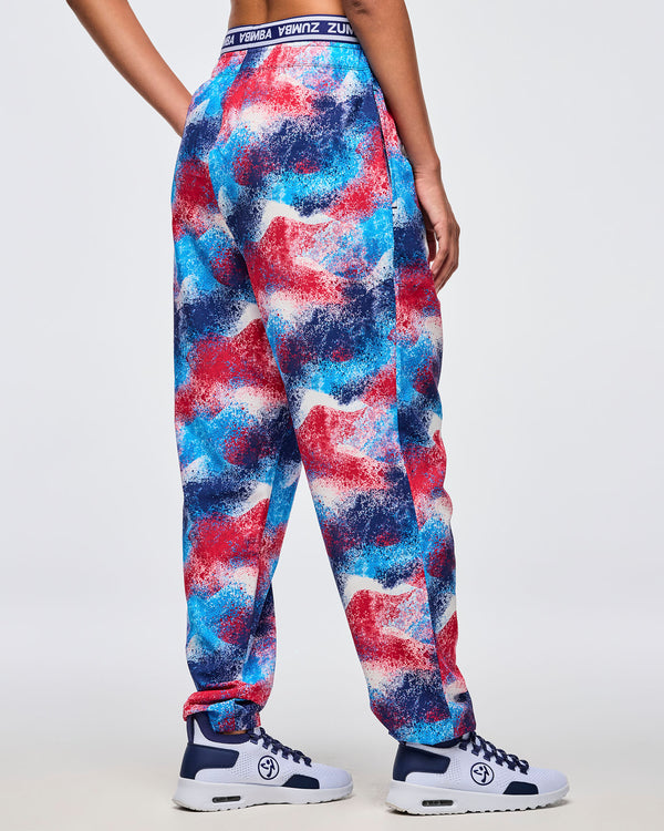 Apres Zumba Double Waisted Slouch Woven Pants