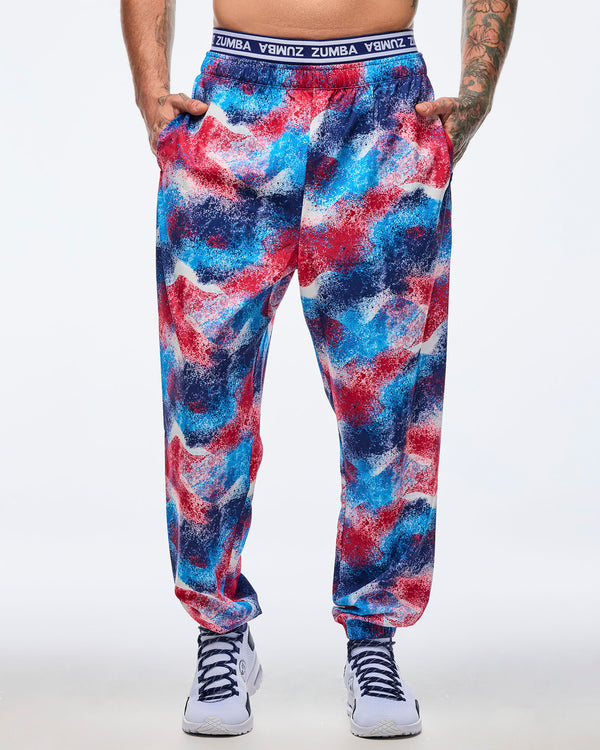 Apres Zumba Double Waisted Slouch Woven Pants