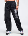 Eastern Flavor High Rise Cargo Pants With Tassels