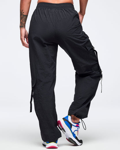 Eastern Flavor High Rise Cargo Pants With Tassels