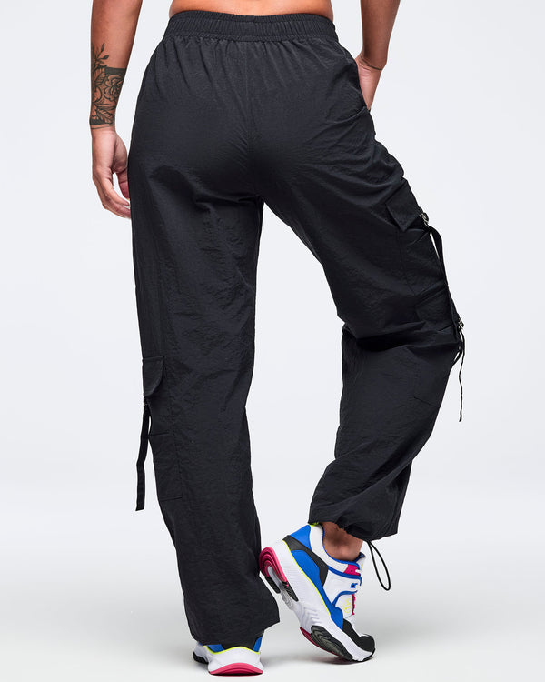 Eastern Flavor High Rise Cargo Pants With Tassels