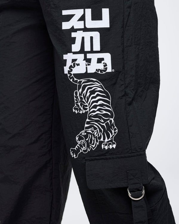 Eastern Flavor High Rise Cargo Pants With Tassels