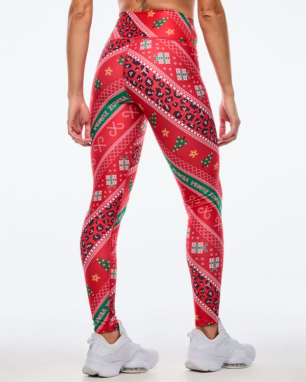 Zumba Holiday High Waisted Ankle Leggings