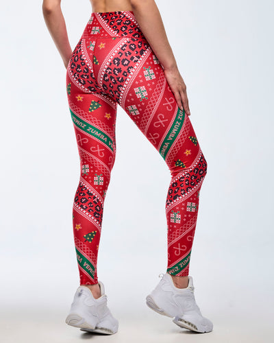 Zumba Holiday High Waisted Ankle Leggings