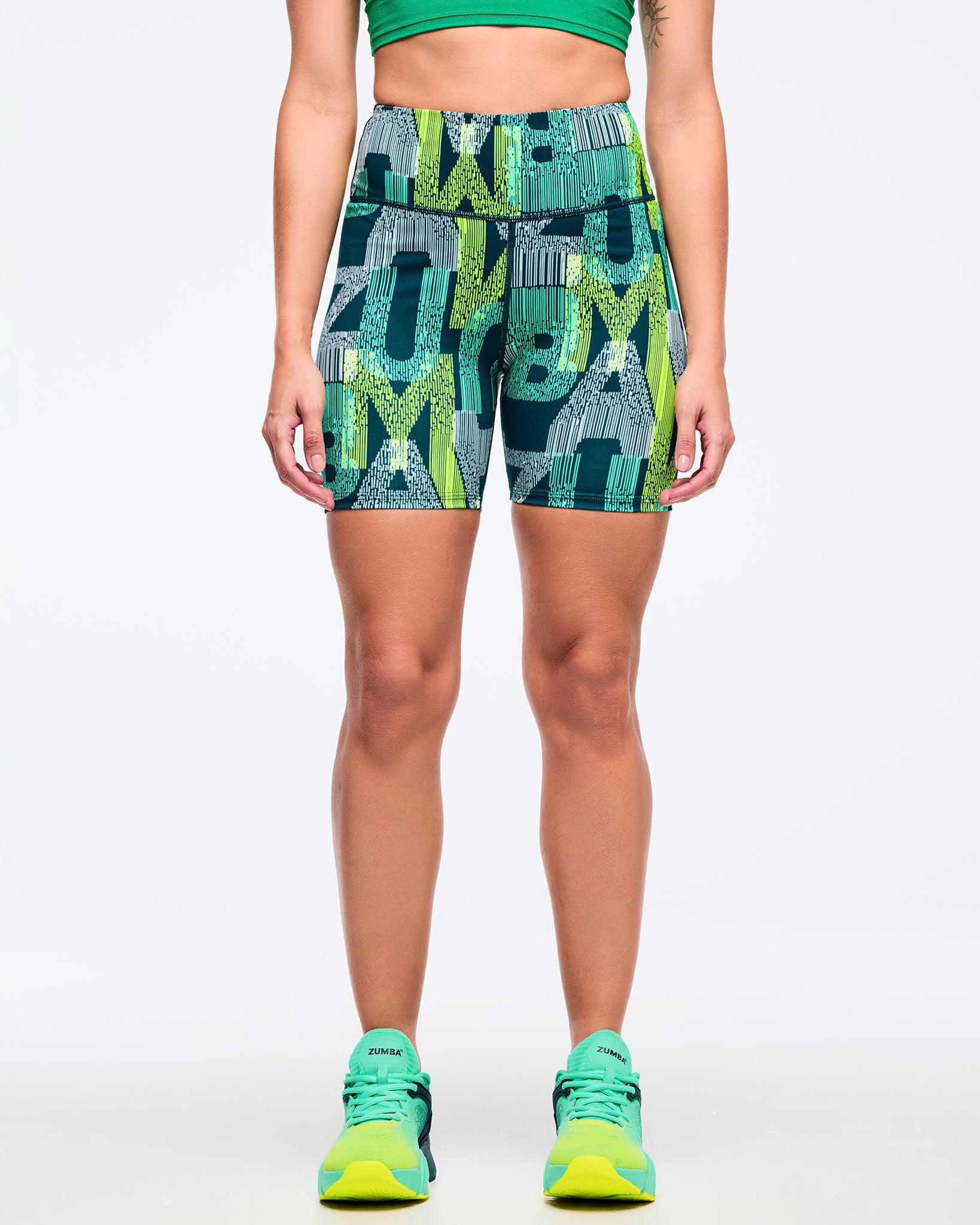 Latin Movement High Waisted Biker Shorts – Zumba Wear | STRONG iD