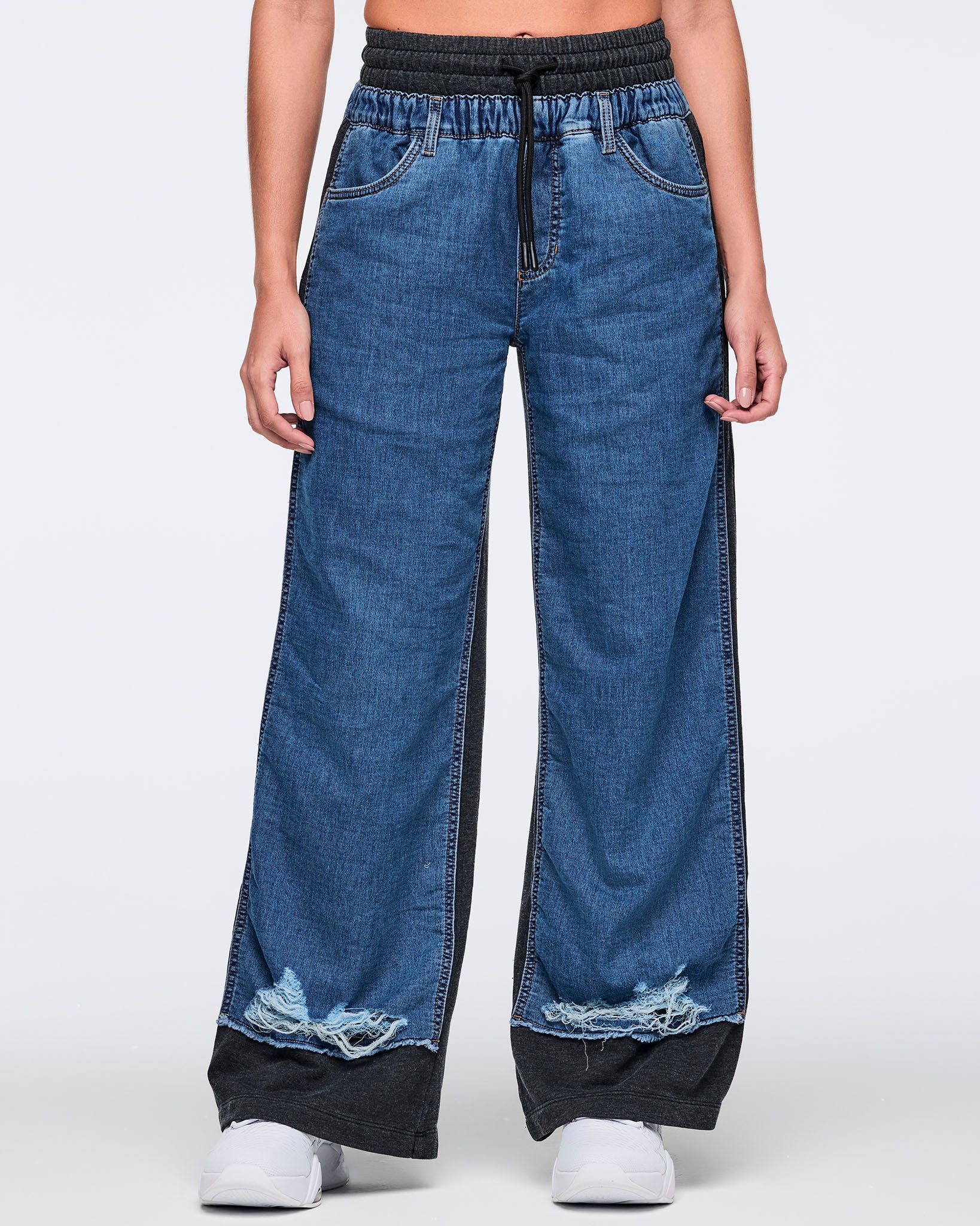 Latin Movement Combo Denim Sweatpants – Zumba Wear | STRONG iD