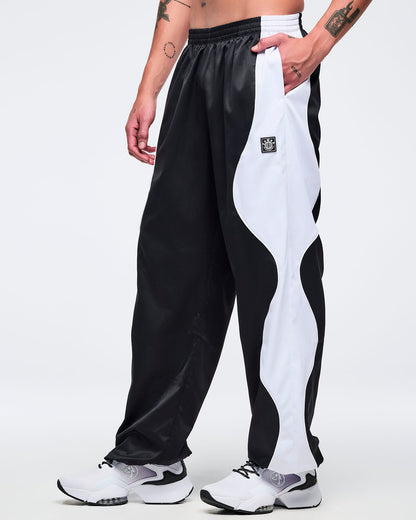 Zumba Basic Wavy Track Pants - Bold Black