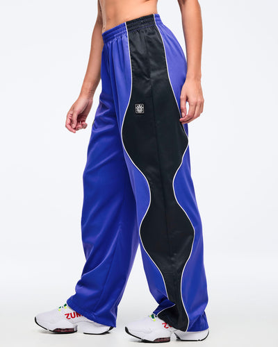 Latin Movement Wavy Track Pants - So Into Blue