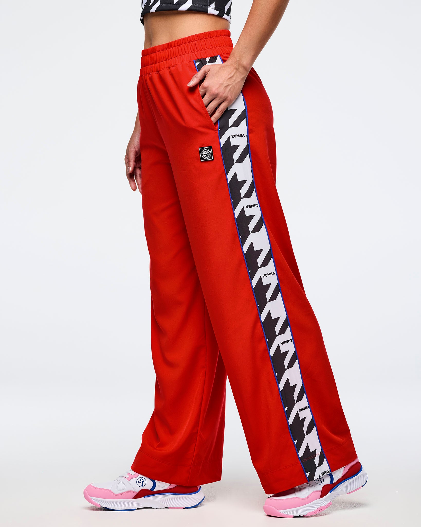 Zumba Amour Wide Track Pant With Side Panels