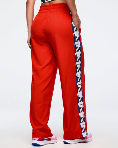 Zumba Amour Wide Track Pant With Side Panels