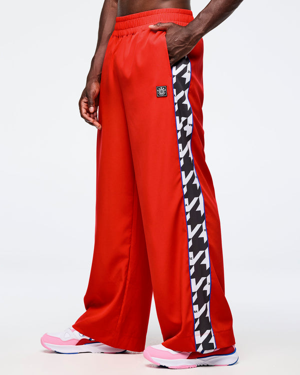 Zumba Amour Wide Track Pant With Side Panels
