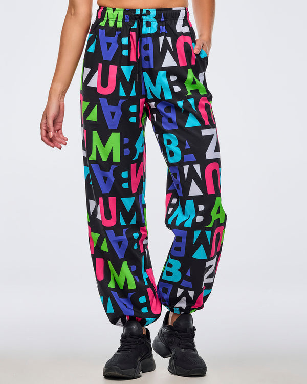 Neon Baggy Woven Pants