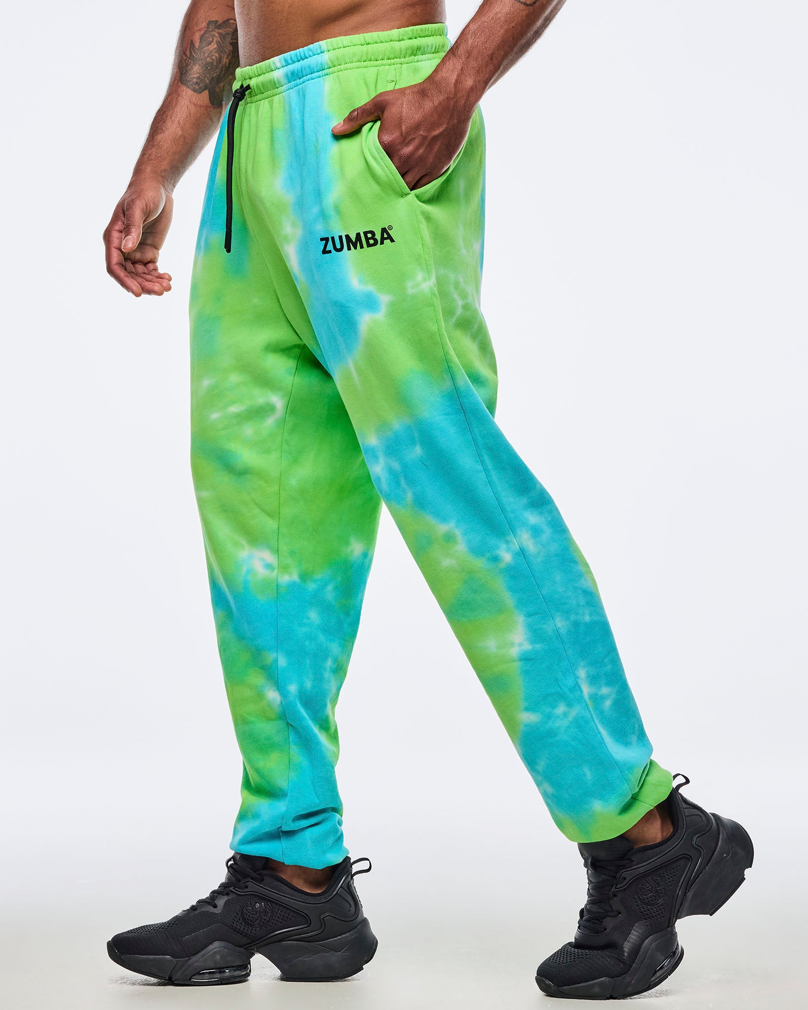 zumba たいだい ネオン ピンク 水色 紫 完売 ズンバウェア ZUMBA ズンバ 正規品 ウェア メンズ Tシャツ 半袖 タイダイ