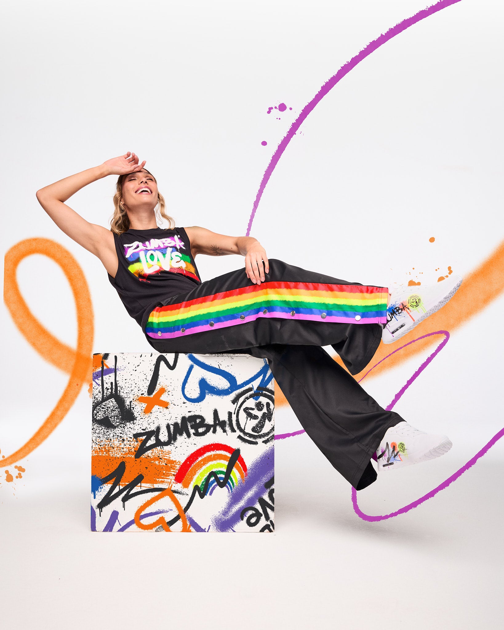 Pride Wide Leg Pants Side Snaps – Zumba Wear | STRONG iD