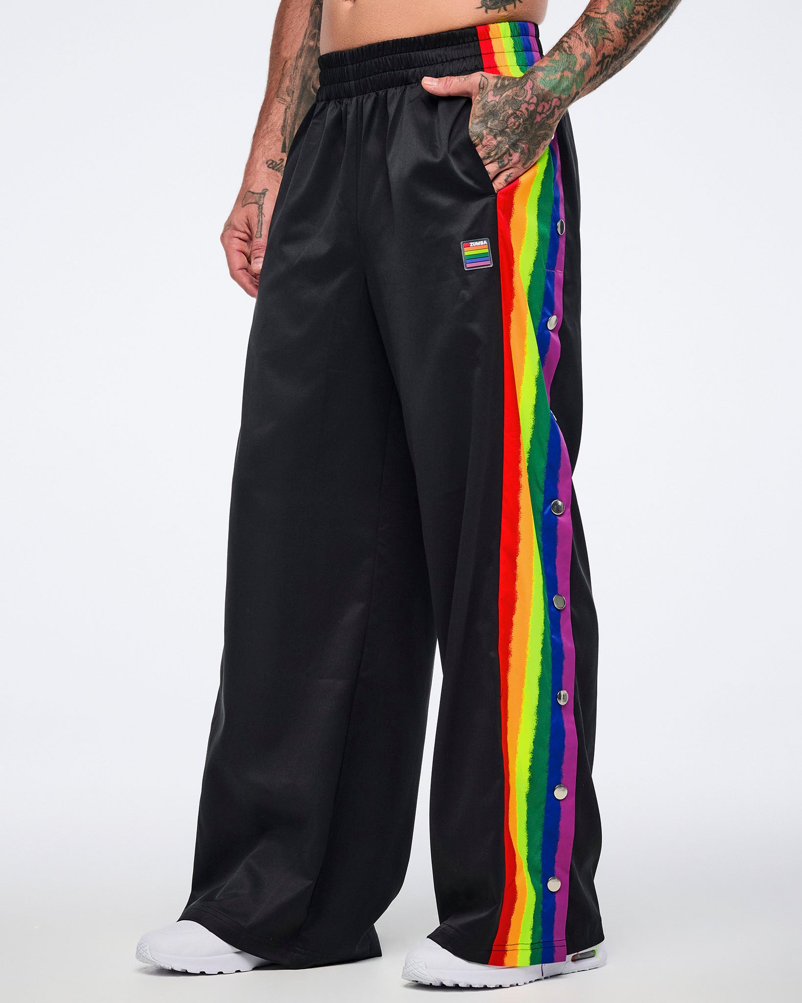Pride Wide Leg Pants Side Snaps – Zumba Wear | STRONG iD