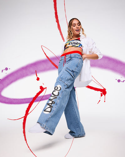 Pride Baggy Denim Cargo Pants
