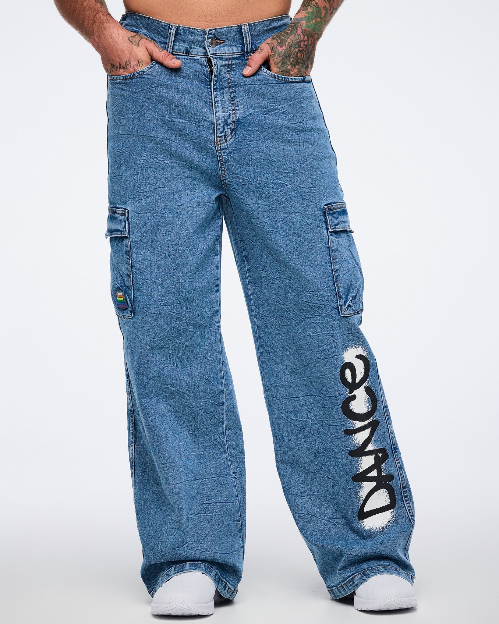 Pride Baggy Denim Cargo Pants – Zumba Wear | STRONG iD