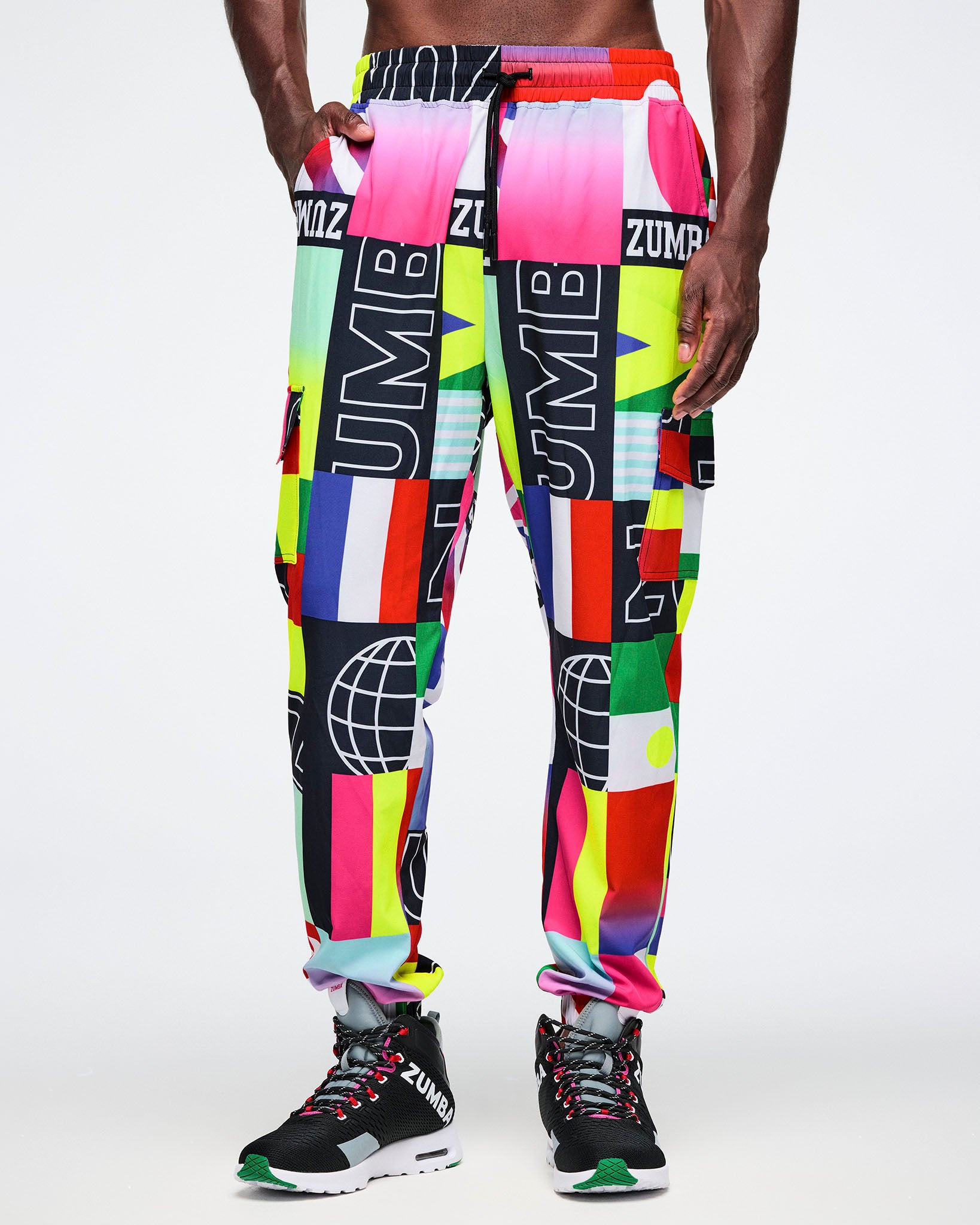 Zumba カラフルジョガーパンツ XS Worldwide Cargo Pants - Red/Blue – Zumba Wear | STRONG iD