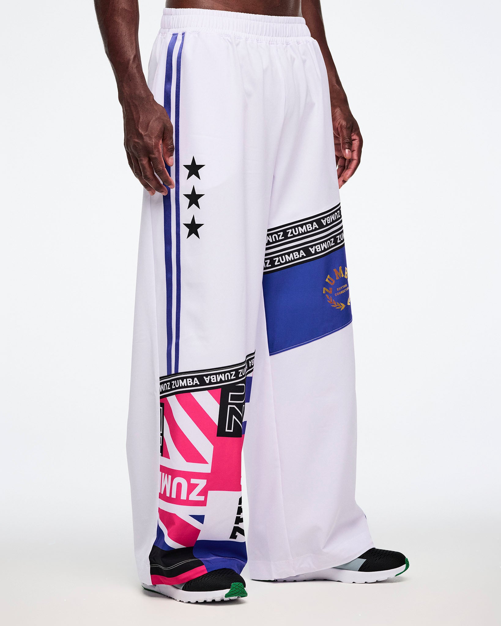 Worldwide High Waisted Wide Leg Track Pants – Zumba Wear | STRONG iD