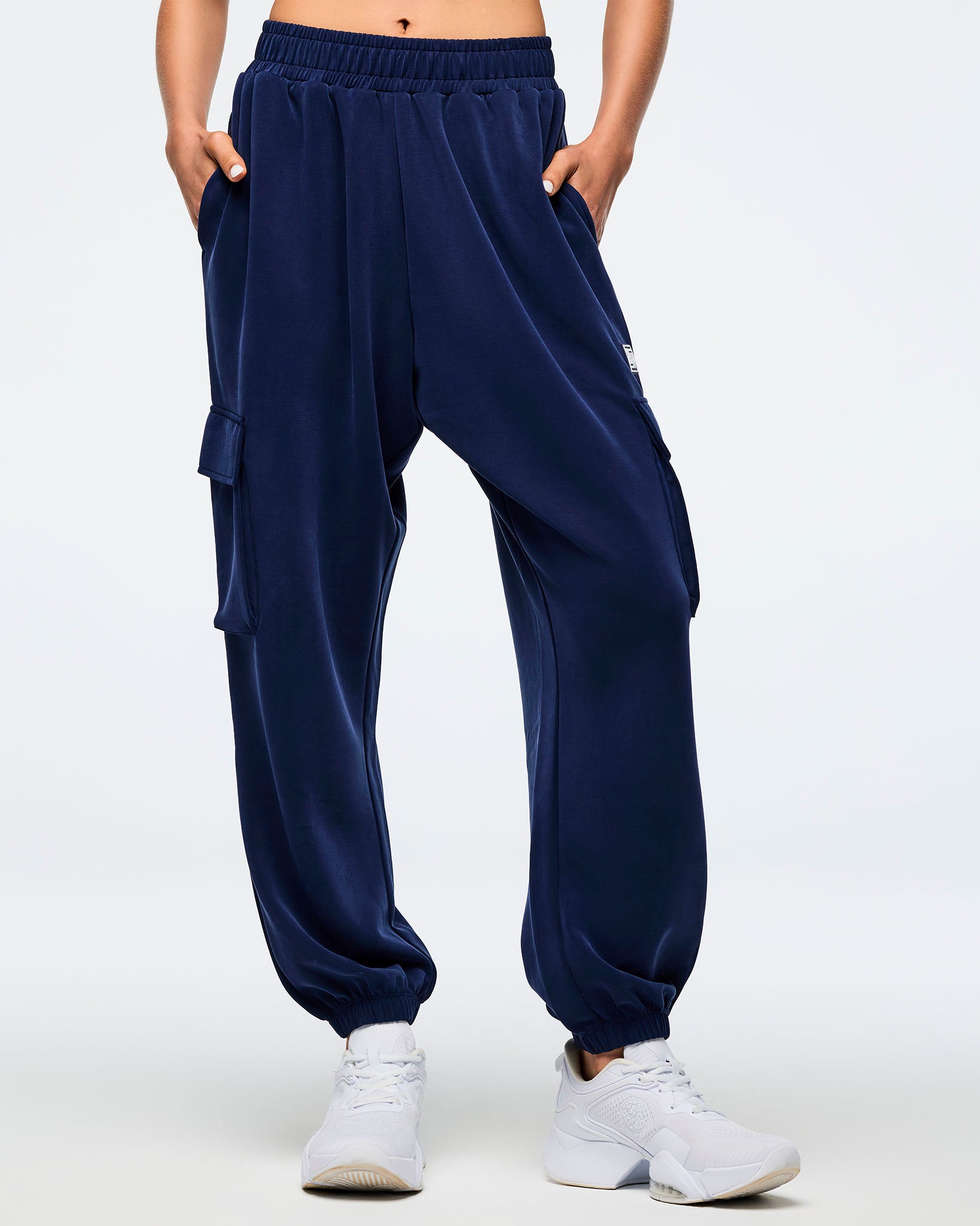 Apres Zumba Modal Slouch Cargo Pants - Indigo – Zumba Wear | STRONG iD