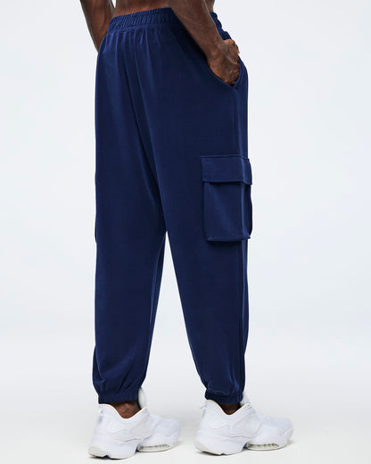 Apres Zumba Modal Slouch Cargo Pants - Indigo