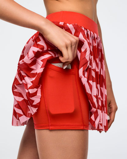 Zumba Amour Pleated Skort