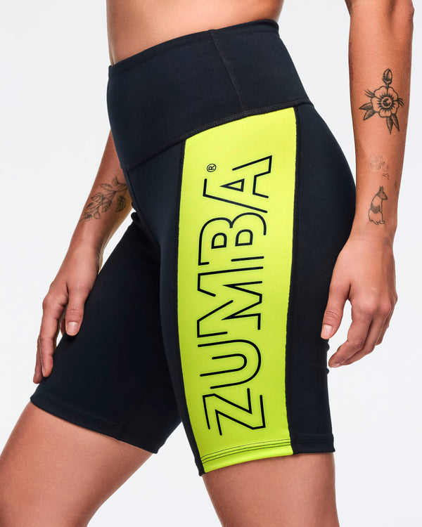 Zumba 25 High Waisted Biker Shorts