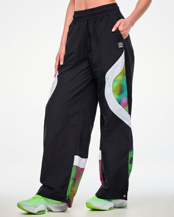 Electric Feel Wide Leg Track Pants
