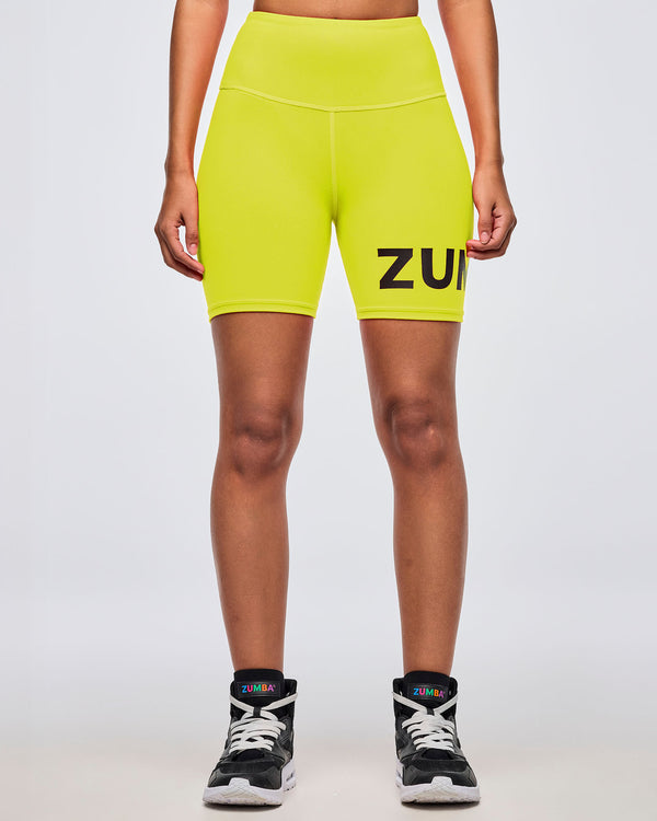 Neon High Waisted Biker Shorts