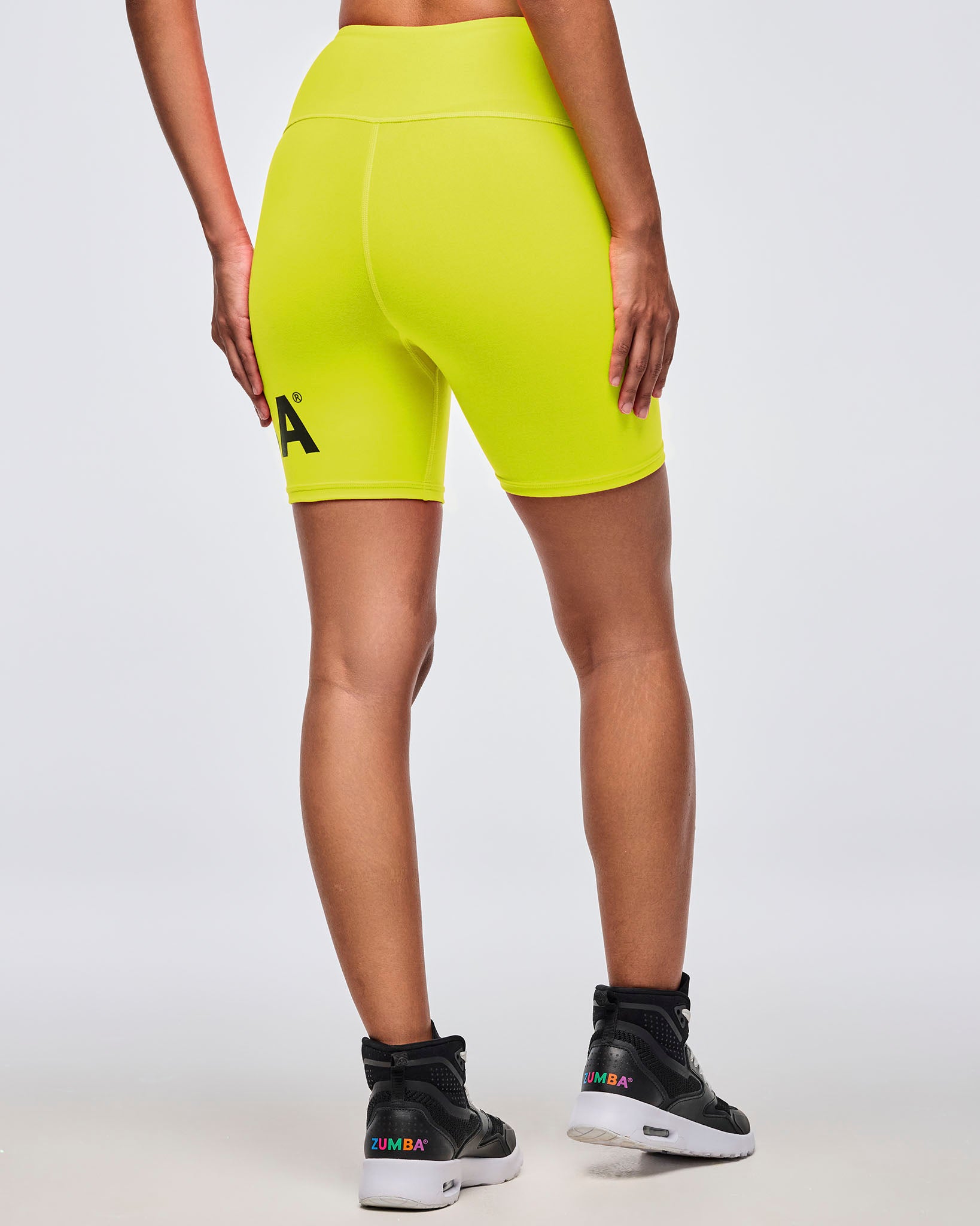 Neon High Waisted Biker Shorts – Zumba Wear | STRONG iD