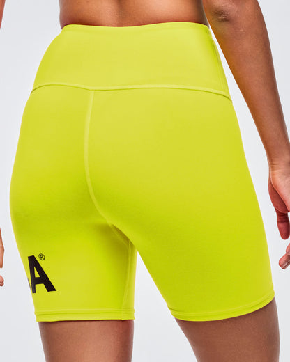Neon High Waisted Biker Shorts