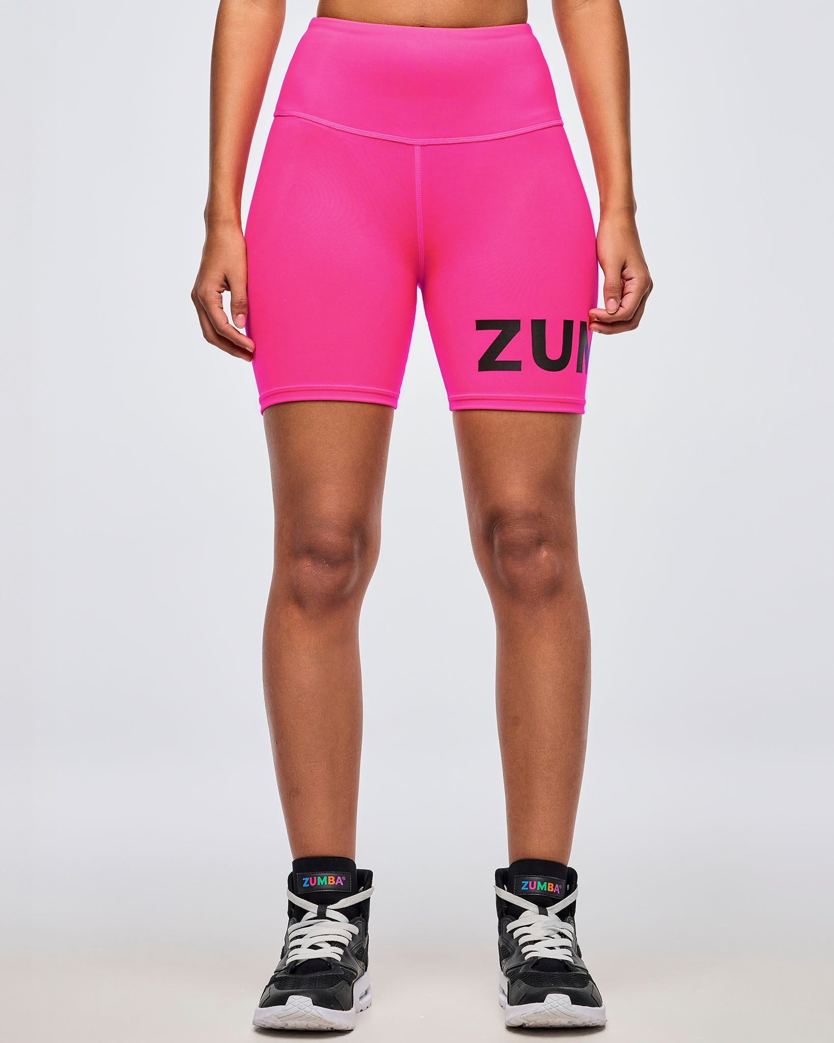 Neon High Waisted Biker Shorts – Zumba Wear | STRONG iD