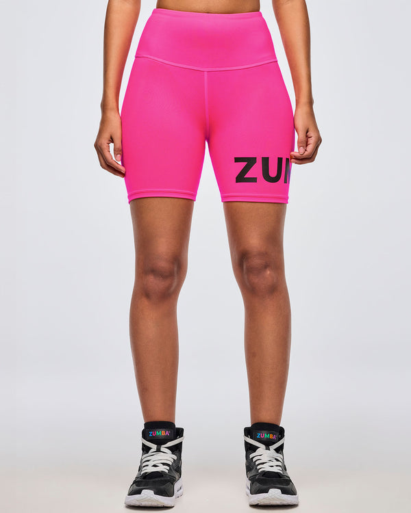 Neon High Waisted Biker Shorts
