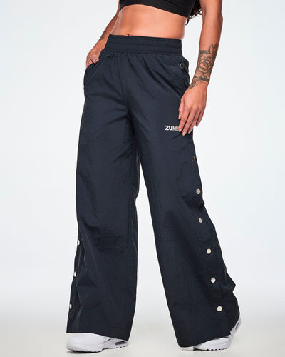 Rock 'n' Roll Wide Leg Pants With Side Snaps