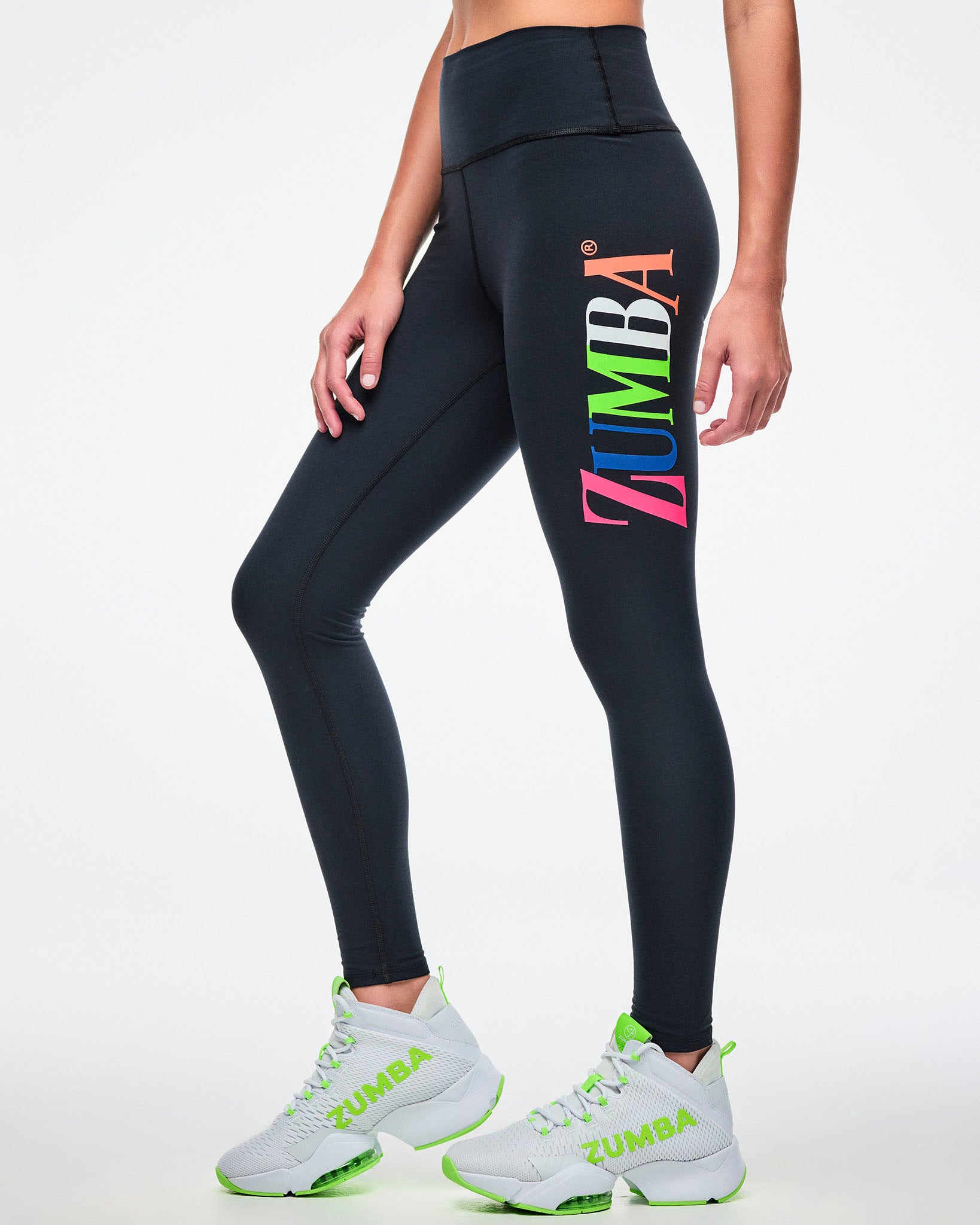Dale-Z High Waisted Ankle Leggings - Bold Black – Zumba Wear