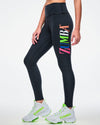 Dale-Z High Waisted Ankle Leggings - Bold Black