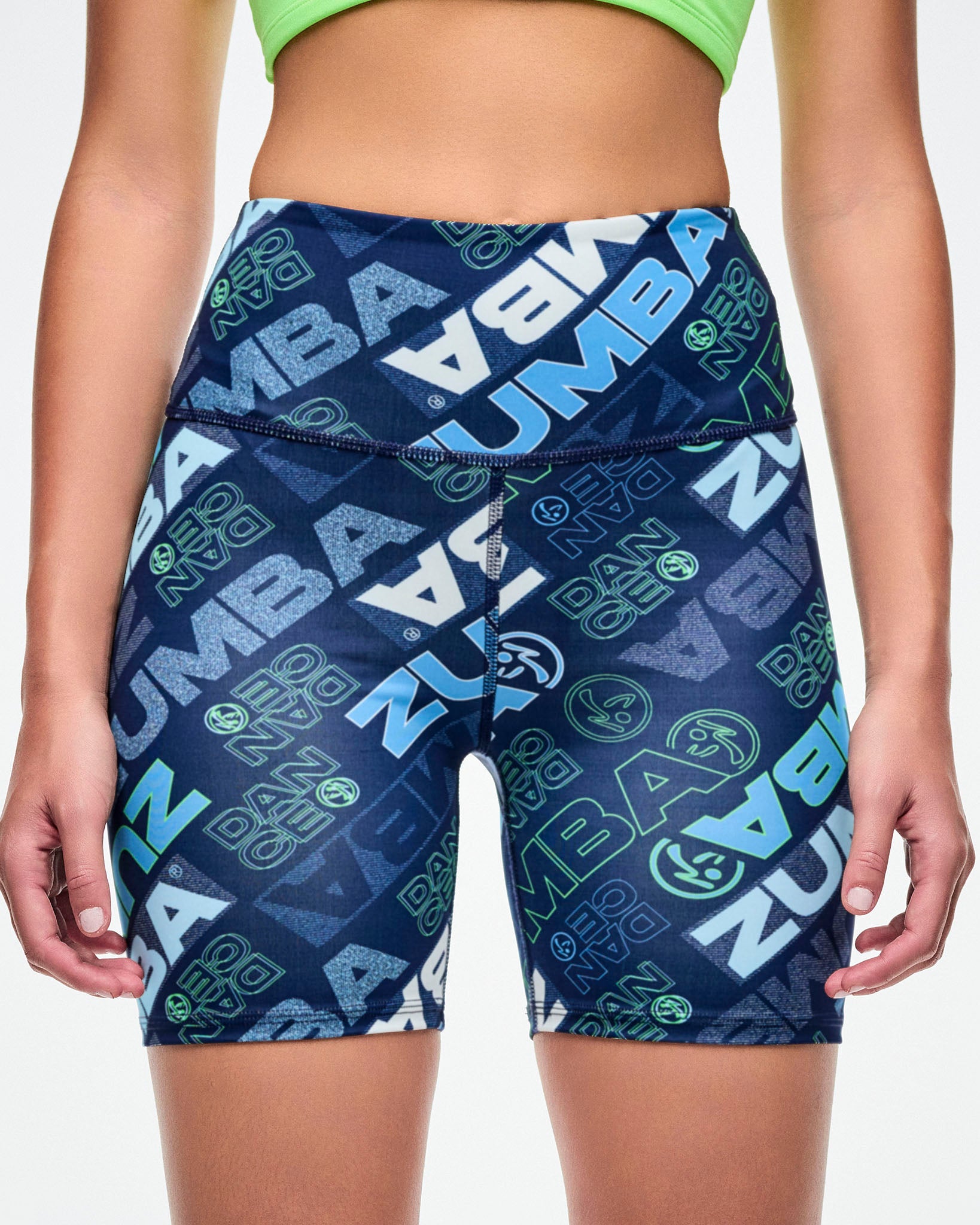 Jean Jamz High Waisted Biker Shorts – Zumba Wear | STRONG iD
