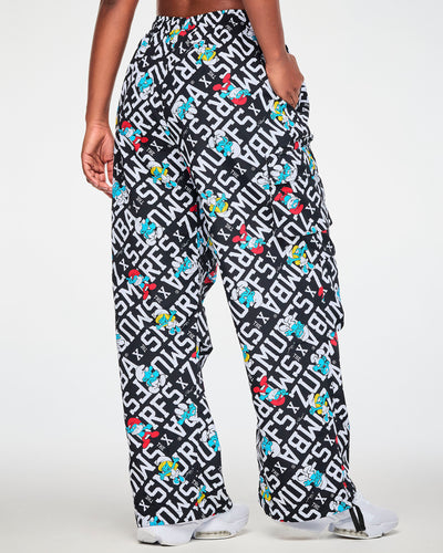 Zumba X The Smurfs Woven Oversized Cargo Pants