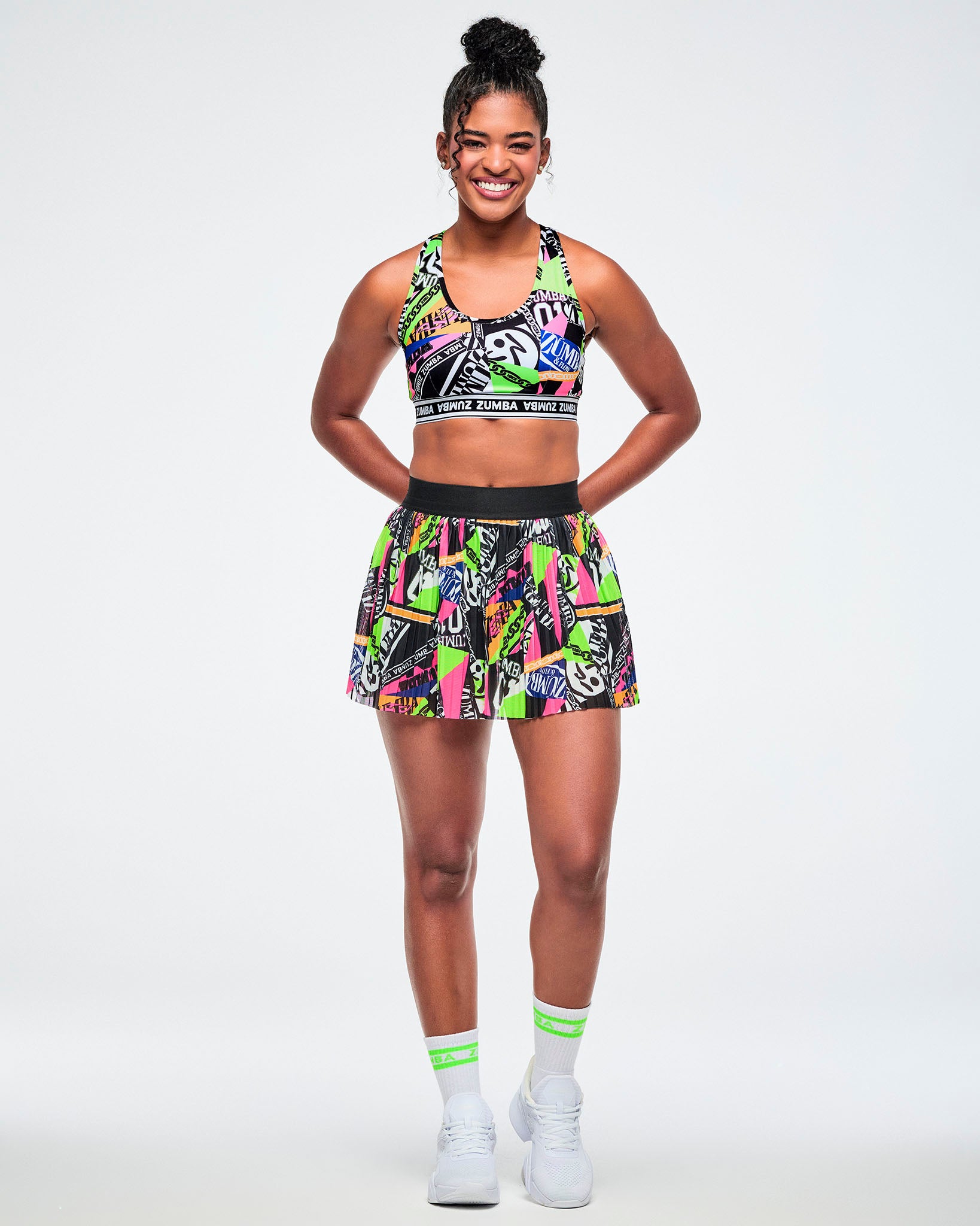 Dale-Z Mesh Pleated Skort – Zumba Wear | STRONG iD