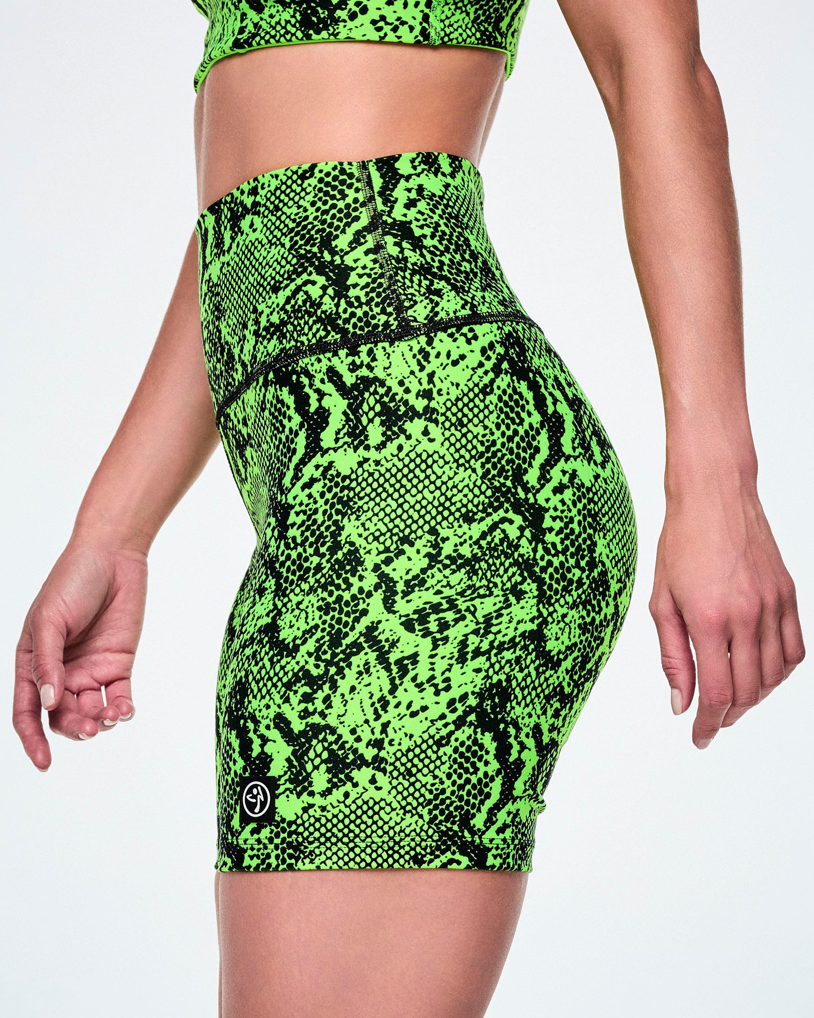 Ultrabright High Waisted Biker Shorts