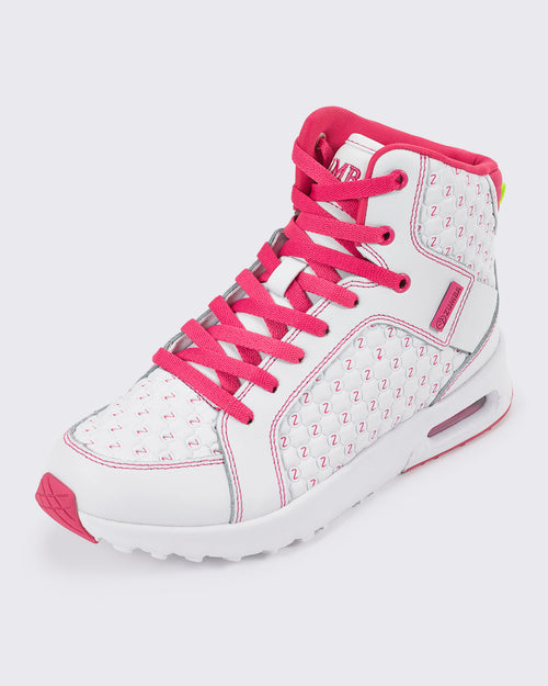 Chaussures de Sport Jazz pour Femmes Chaussures d'entraînement à la Danse  de Danse de Marche Sportive de Zumba Mode Athletic à Lacets Confort Maille  de Coussin d'air Fitness Femme Sneakers Blanc 34 