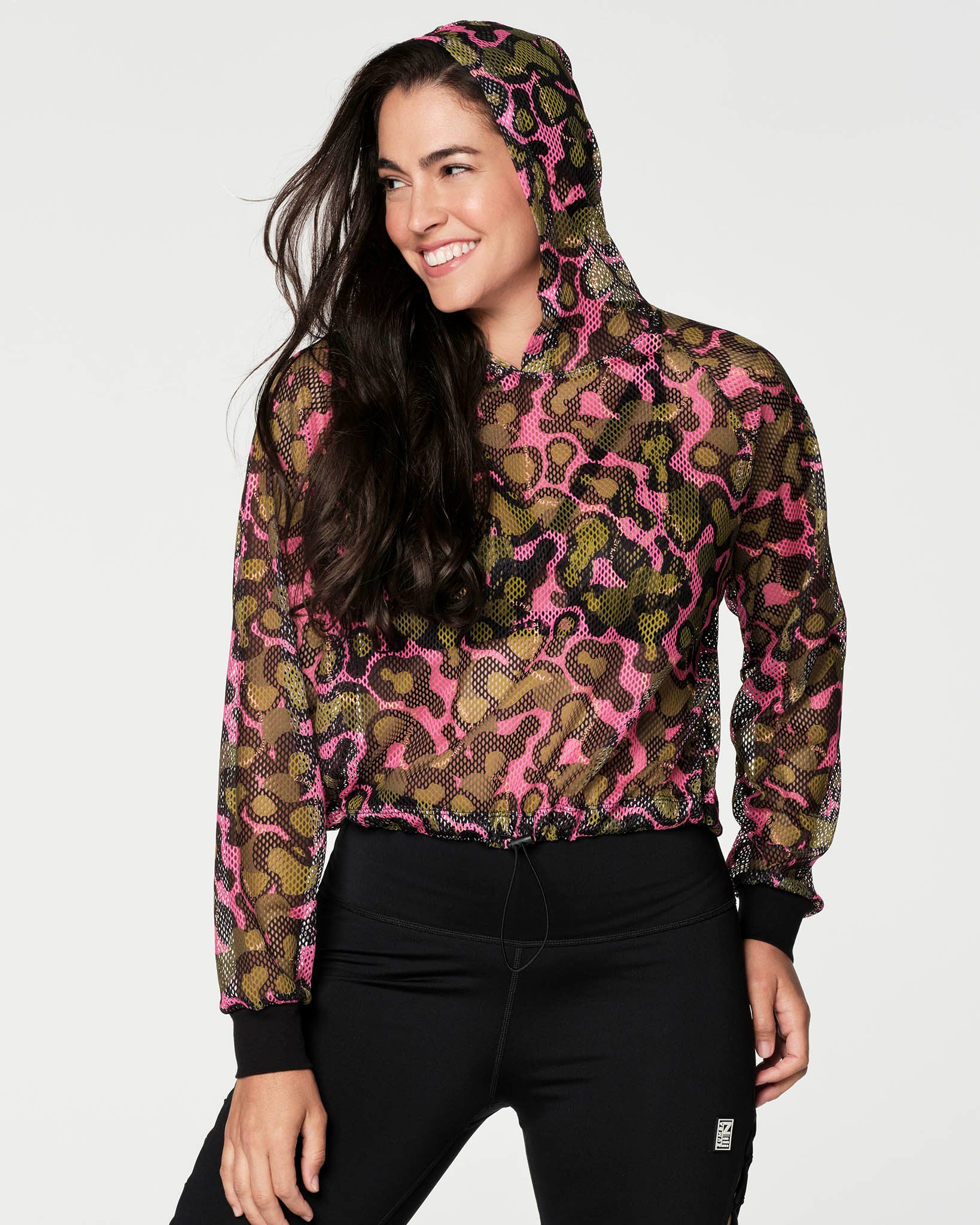 Mesh pullover hotsell hoodie